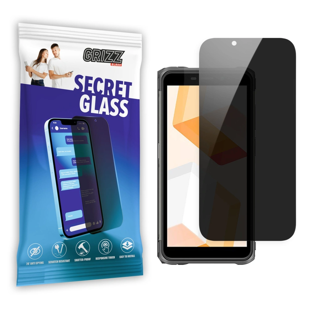 Matowe szkło prywatyzujące GrizzGlass SecretGlass do Ulefone Armor X10