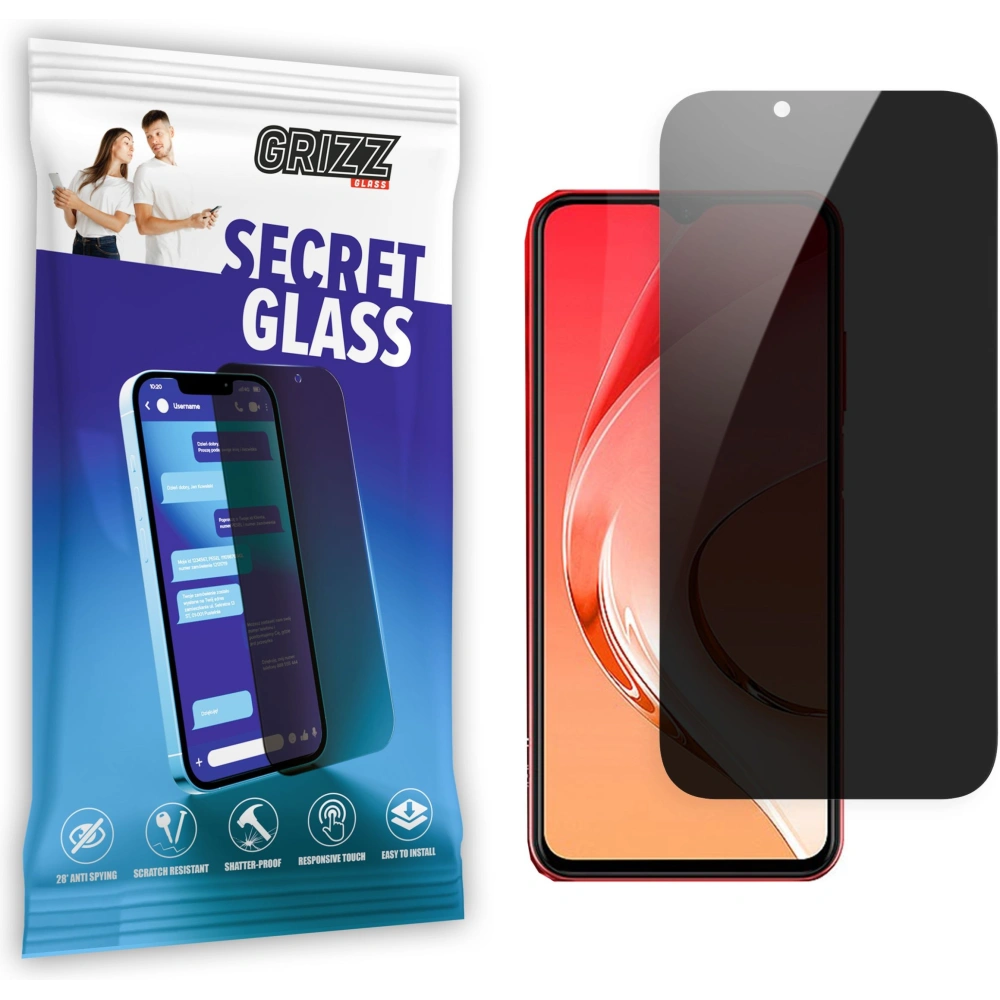 Matowe szkło prywatyzujące GrizzGlass SecretGlass do Ulefone Note 12