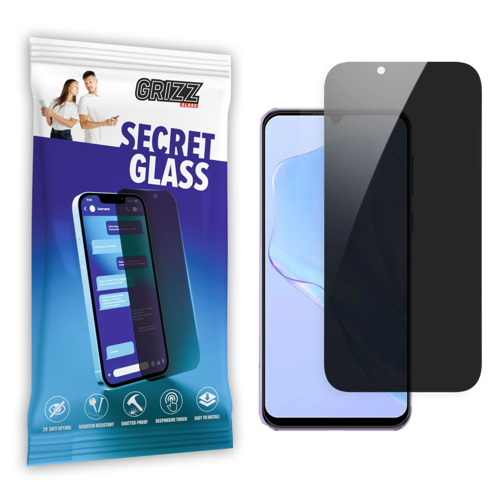 Matowe szkło prywatyzujące GrizzGlass SecretGlass do Ulefone Note 6p