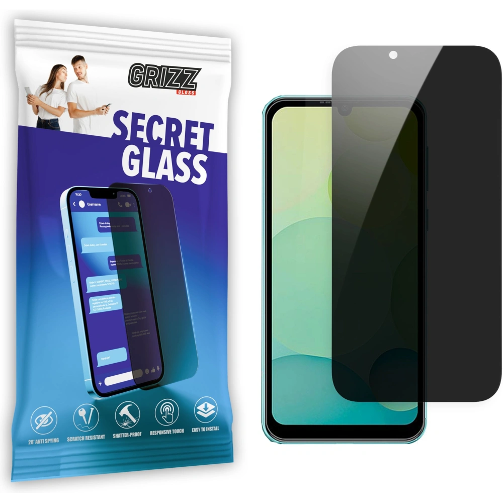 Matowe szkło prywatyzujące GrizzGlass SecretGlass do Ulefone Note 6t