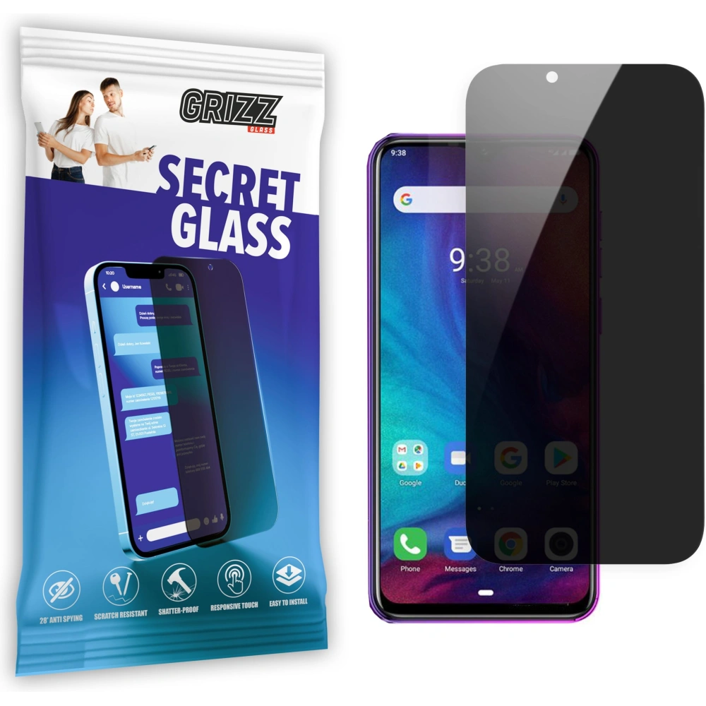 Matowe szkło prywatyzujące GrizzGlass SecretGlass do Ulefone Note 7p