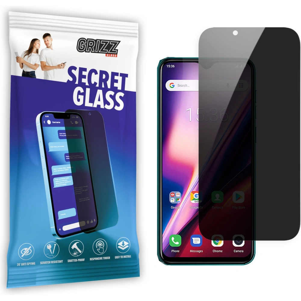 Matowe szkło prywatyzujące GrizzGlass SecretGlass do Ulefone Note 7t