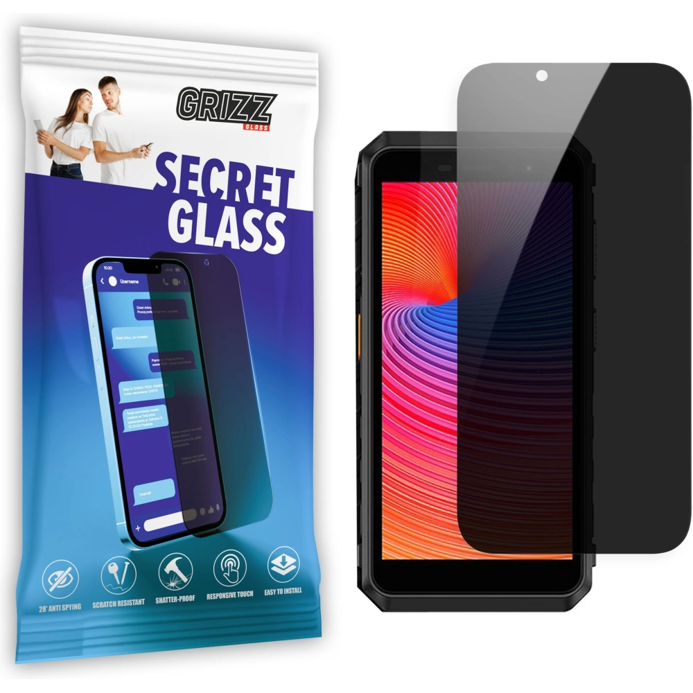 Matowe szkło prywatyzujące GrizzGlass SecretGlass do Ulefone Power Armor X11 Pro