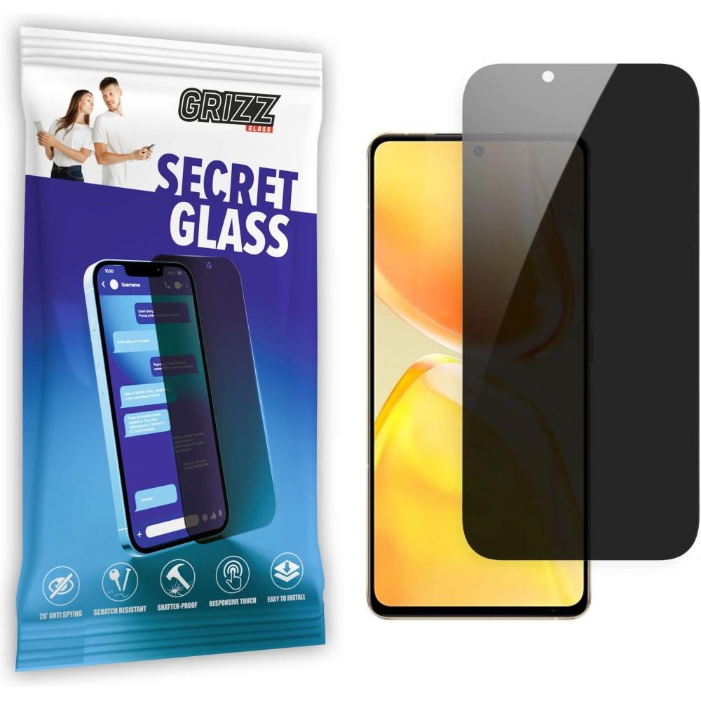 Matowe szkło prywatyzujące GrizzGlass SecretGlass do Vivo S15