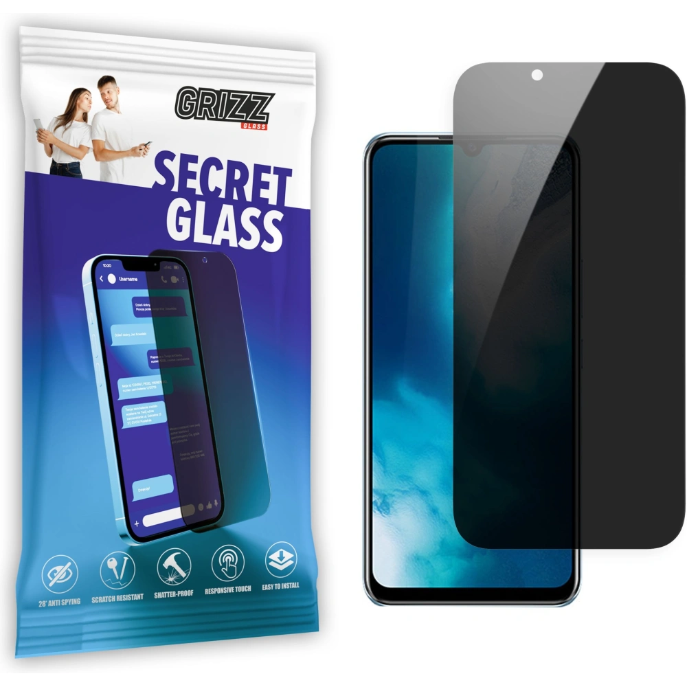 Matowe szkło prywatyzujące GrizzGlass SecretGlass do Vivo V20 SE