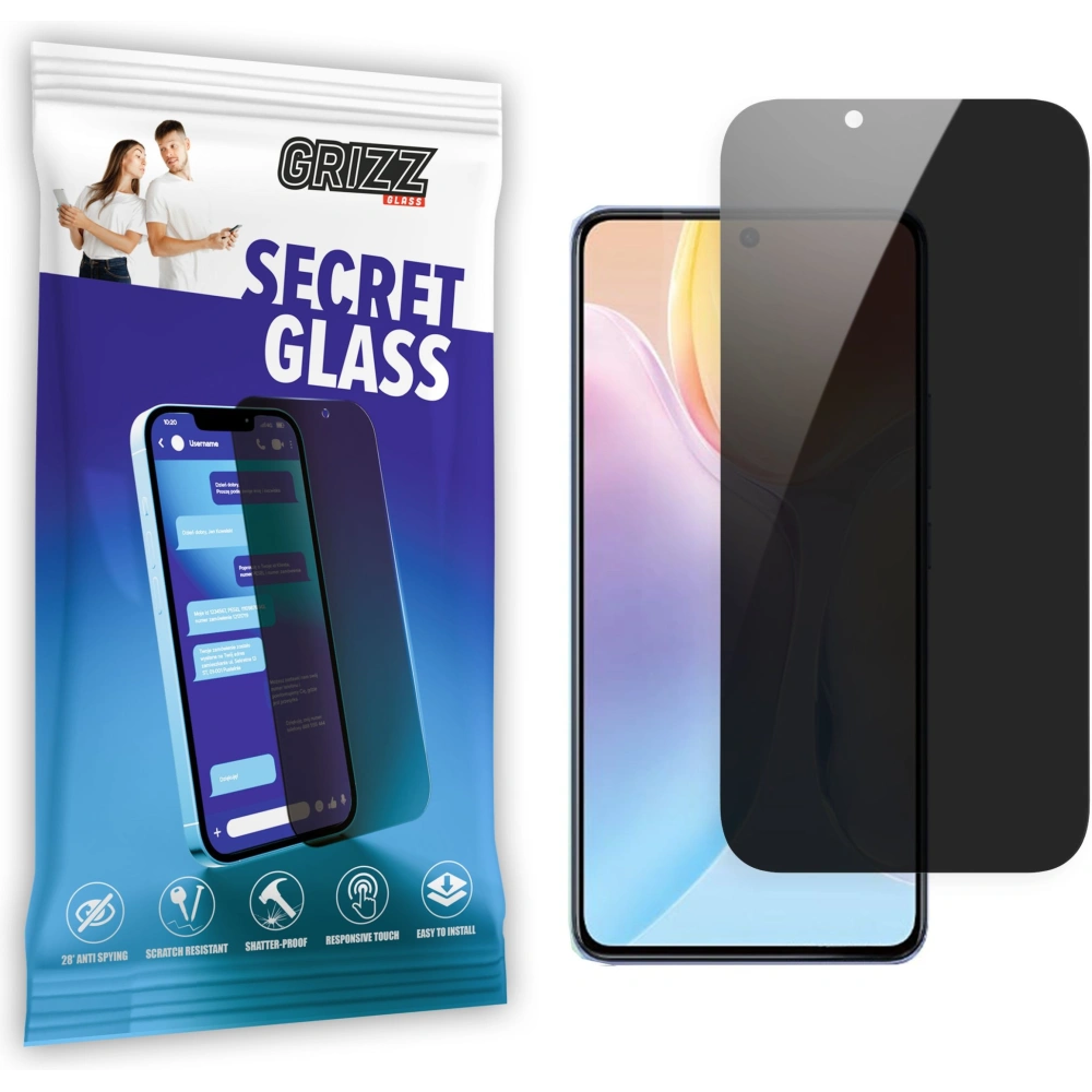 Matowe szkło prywatyzujące GrizzGlass SecretGlass do Vivo X70T 5G