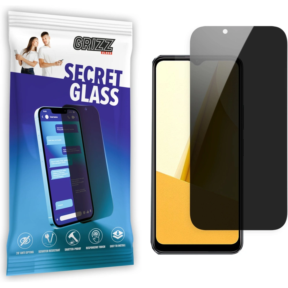Matowe szkło prywatyzujące GrizzGlass SecretGlass do Vivo Y16