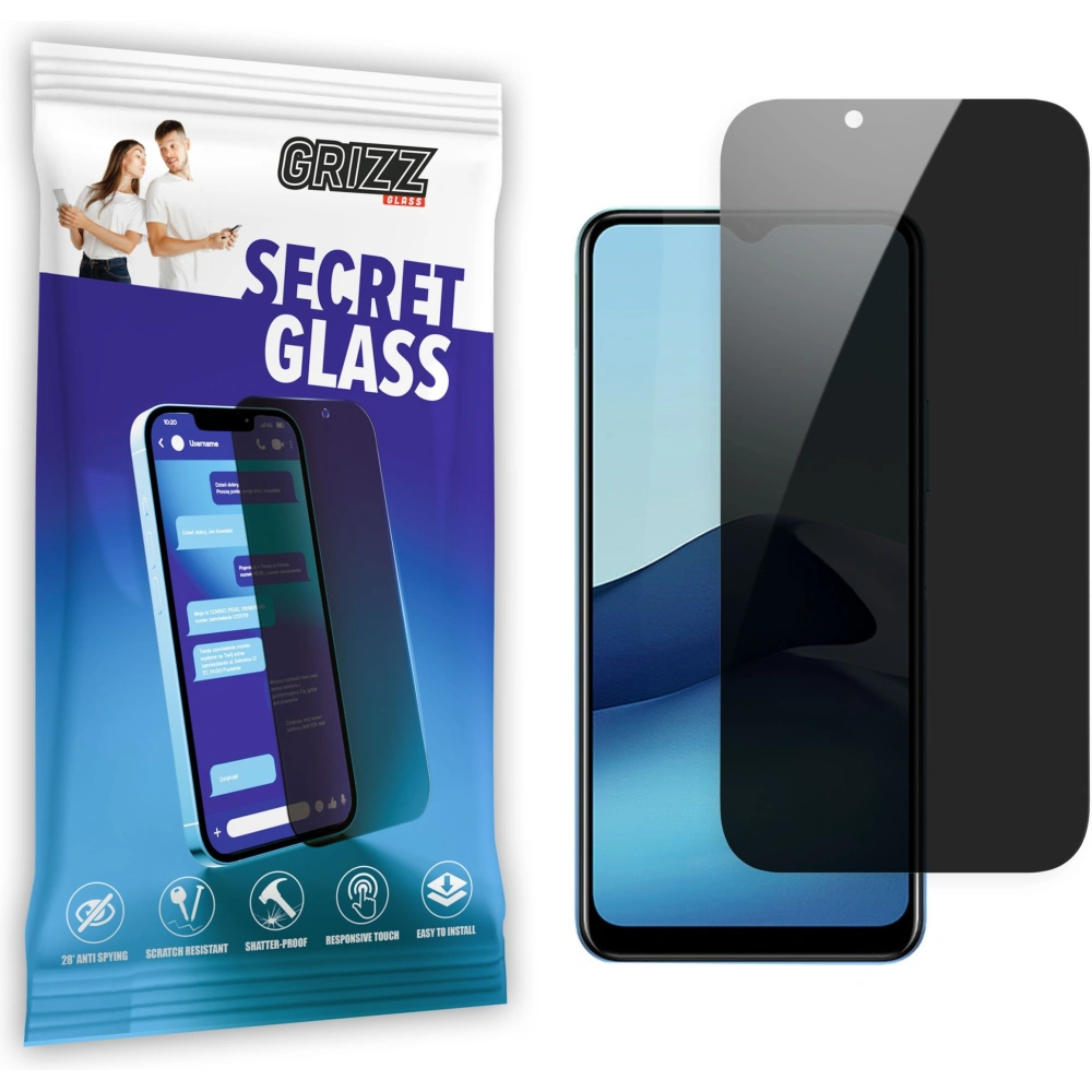 Matowe szkło prywatyzujące GrizzGlass SecretGlass do Vivo Y20s