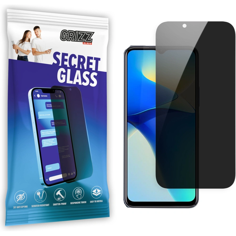 Matowe szkło prywatyzujące GrizzGlass SecretGlass do Vivo Y30 5G