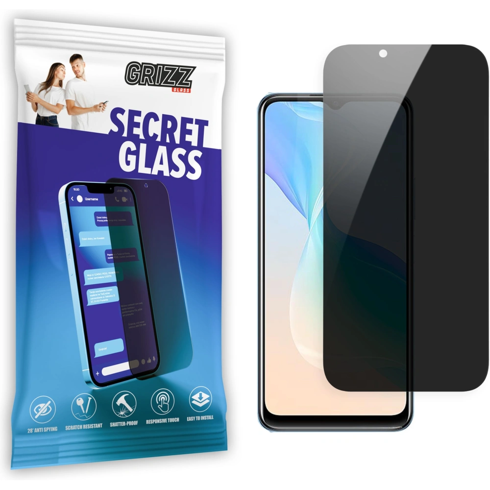 Matowe szkło prywatyzujące GrizzGlass SecretGlass do Vivo Y33S