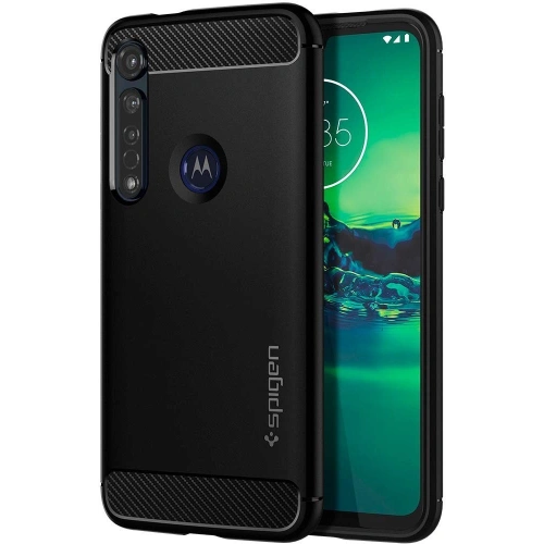Kup Spigen Carcasă Rugged Armor Motorola Moto G8 Plus Matte Black - SPN954MBL - {ean13} - Sklep Home Screen