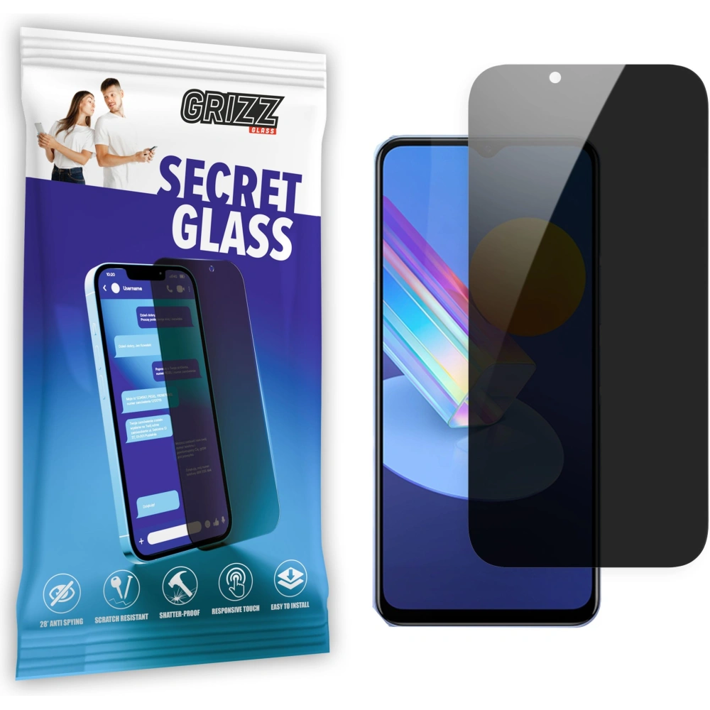 Matowe szkło prywatyzujące GrizzGlass SecretGlass do Vivo Y52 5G