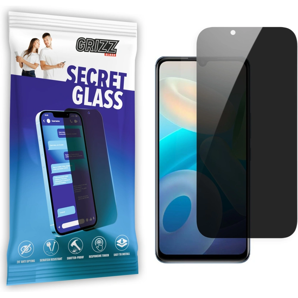 Matowe szkło prywatyzujące GrizzGlass SecretGlass do Vivo Y71T
