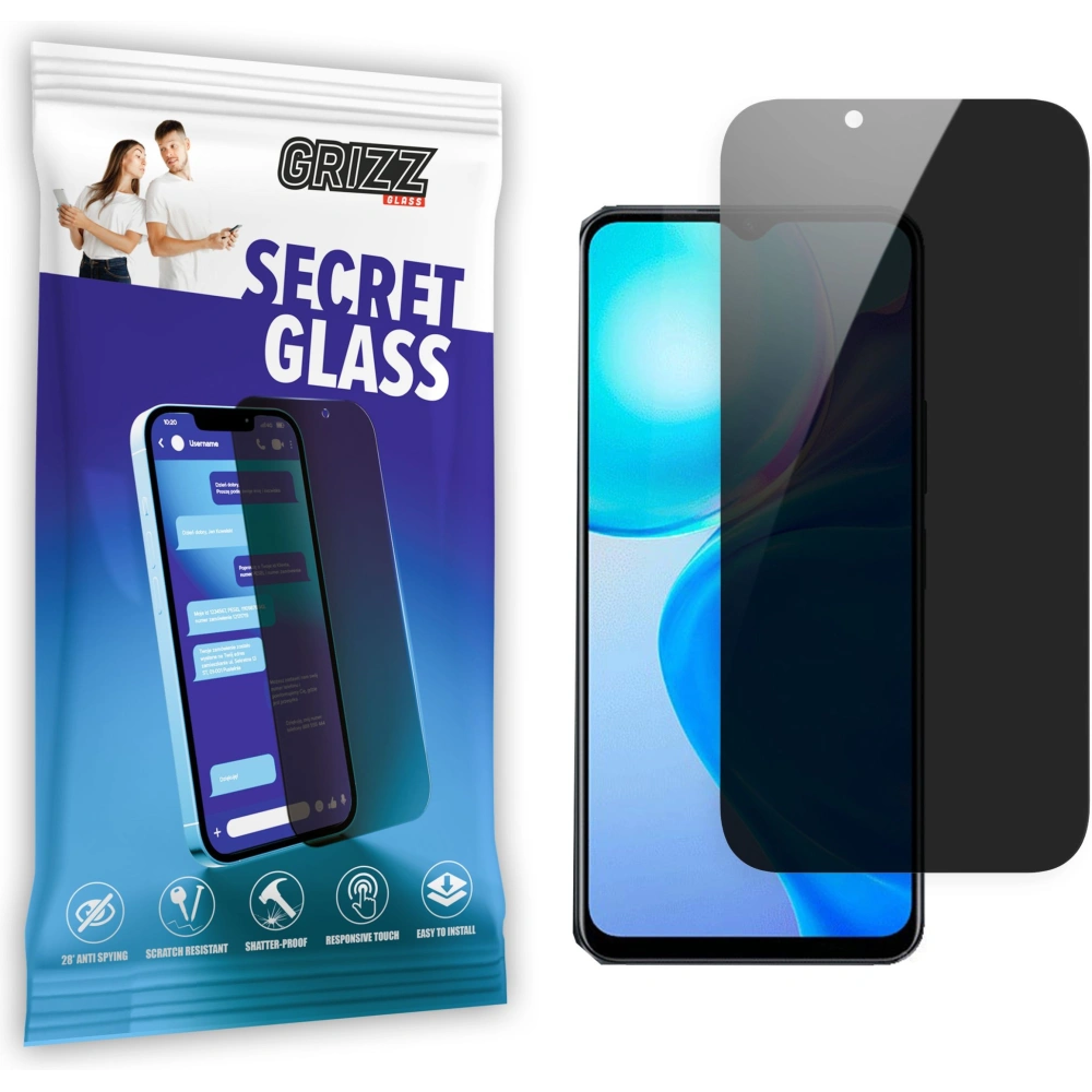 Matowe szkło prywatyzujące GrizzGlass SecretGlass do Vivo Y73t