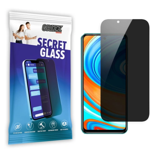 Matowe szkło prywatyzujące GrizzGlass SecretGlass do Xiaomi Redmi Note 9 Pro 4G