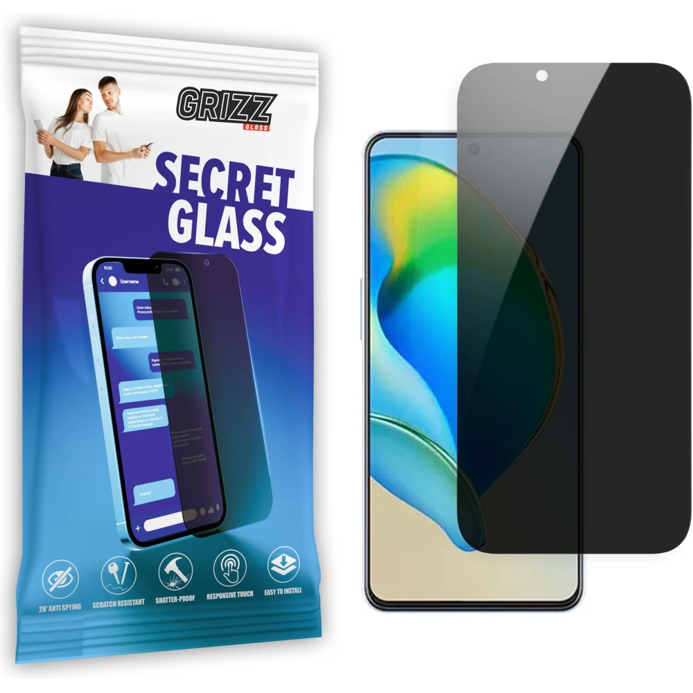 Matowe szkło prywatyzujące GrizzGlass SecretGlass do ZTE Axon 40 SE
