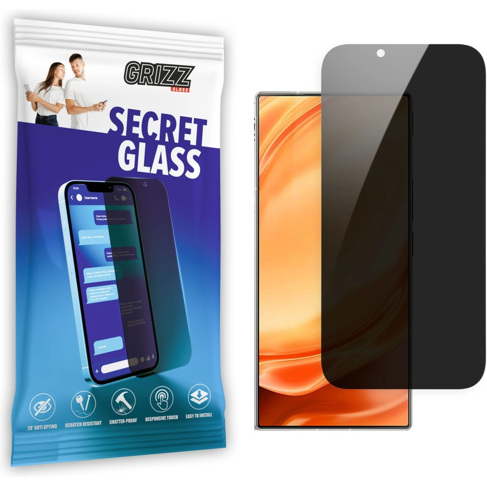 Matowe szkło prywatyzujące GrizzGlass SecretGlass do ZTE Nubia Z50 Ultra