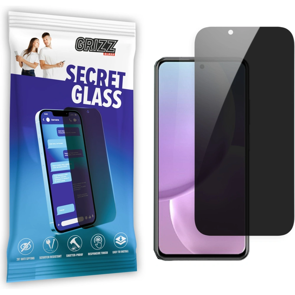 Matowe szkło prywatyzujące GrizzGlass SecretGlass do ZTE Voyage 20 Pro 5G