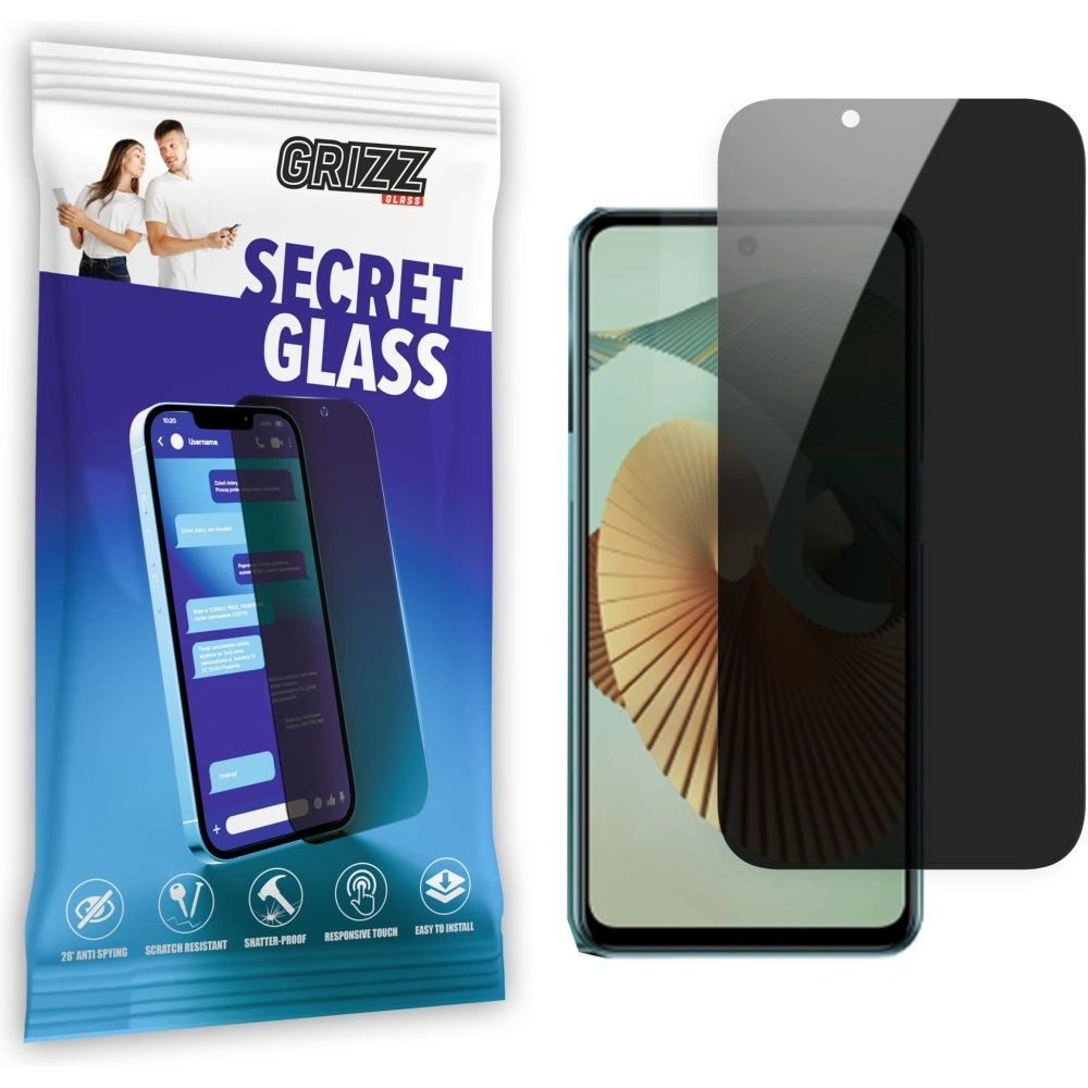 Matowe szkło prywatyzujące GrizzGlass SecretGlass do ZTE Voyage 30 Pro
