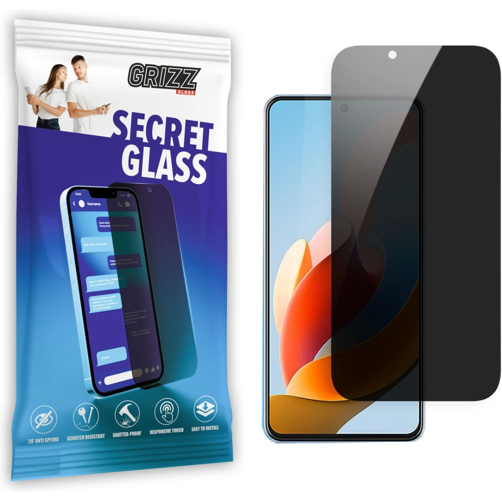 Matowe szkło prywatyzujące GrizzGlass SecretGlass do ZTE Voyage 40 Pro+