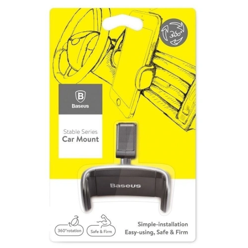 Kup Uchwyt auto cu prindere Baseus Stable Series (negru) - BSU094BLK - {ean13} - Sklep Home Screen