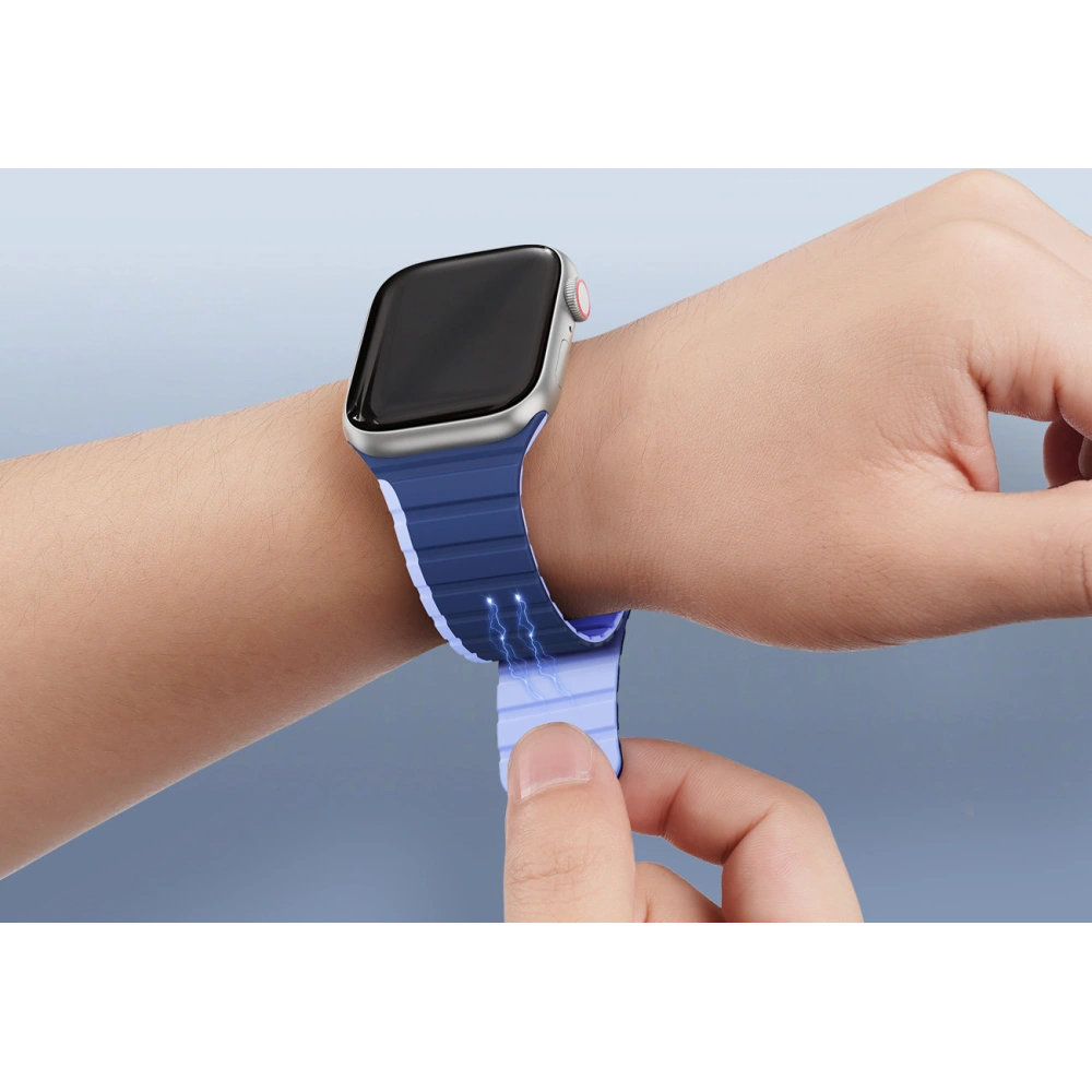 Pasek magnetyczny Dux Ducis Strap (LD Version) Apple Watch 4/5/6/7/SE/8/9/10 40/41/42mm niebieski