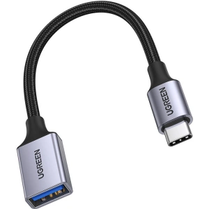 0.15m UGREEN US378 USB C (Stecker)/USB-A (Buchse) 3.0 OTG-Kabel schwarz