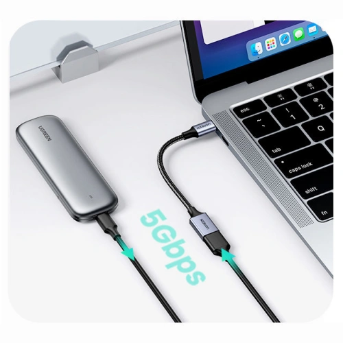 Kup 0.15m UGREEN US378 USB C (Stecker)/USB-A (Buchse) 3.0 OTG-Kabel schwarz - UGR1665 - {ean13} - Sklep Home Screen