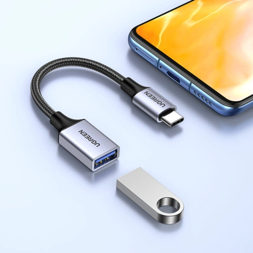 Kup 0.15m UGREEN US378 USB C (Stecker)/USB-A (Buchse) 3.0 OTG-Kabel schwarz - UGR1665 - {ean13} - Sklep Home Screen