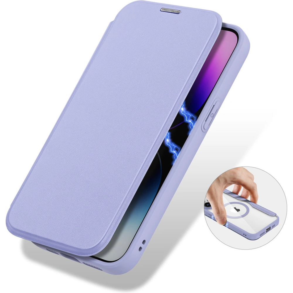 Etui Dux Ducis Skin X Pro MagSafe Apple iPhone 15 Pro fioletowe