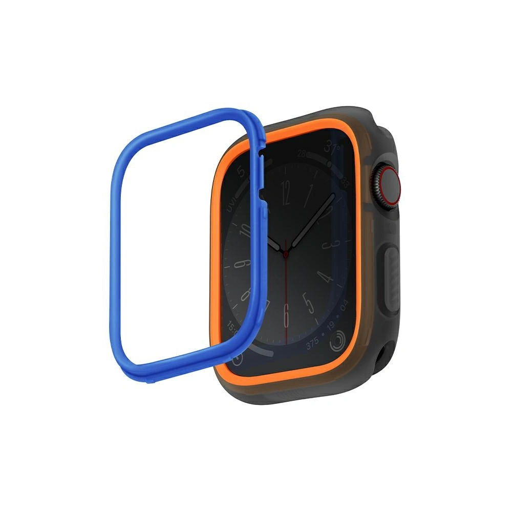 Etui UNIQ Moduo Apple Watch 4/5/6/7/SE/8/9 44/45mm pomarańczowy-niebieski/orange-blue