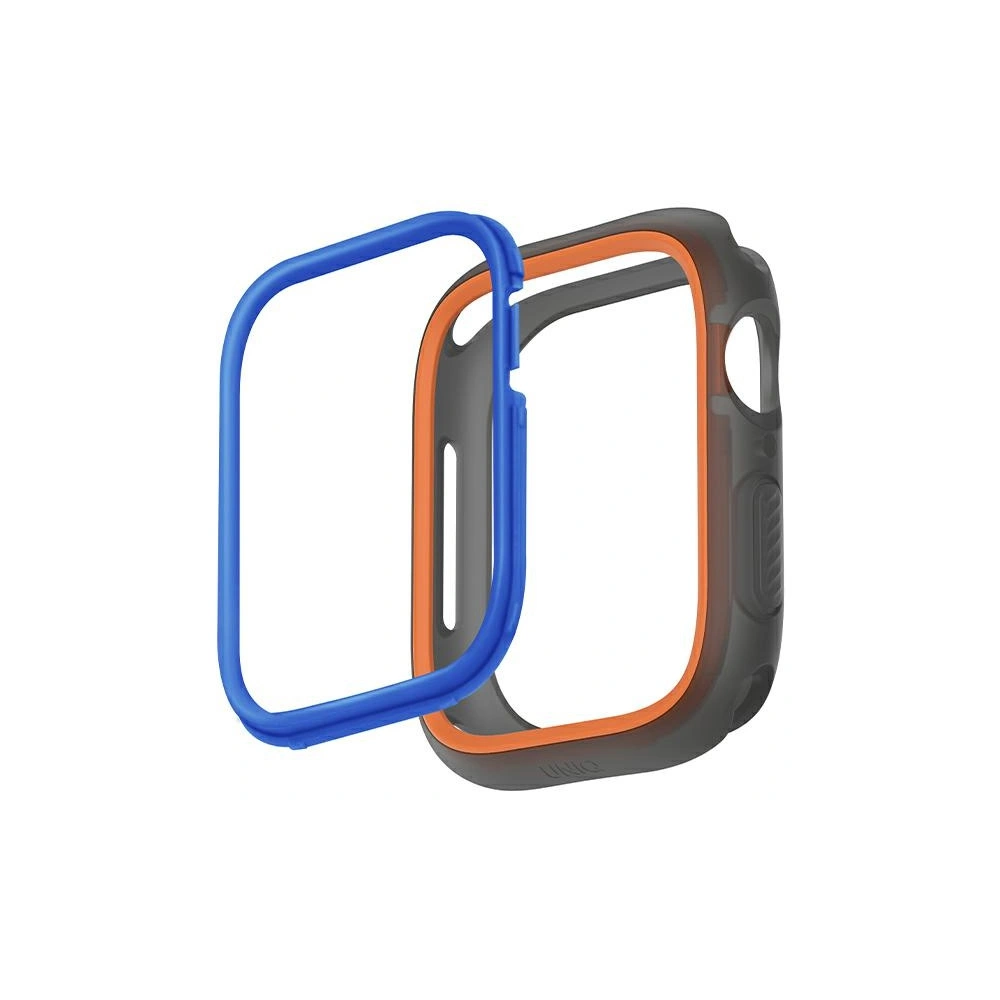 Etui UNIQ Moduo Apple Watch 4/5/6/7/SE/8/9 44/45mm pomarańczowy-niebieski/orange-blue
