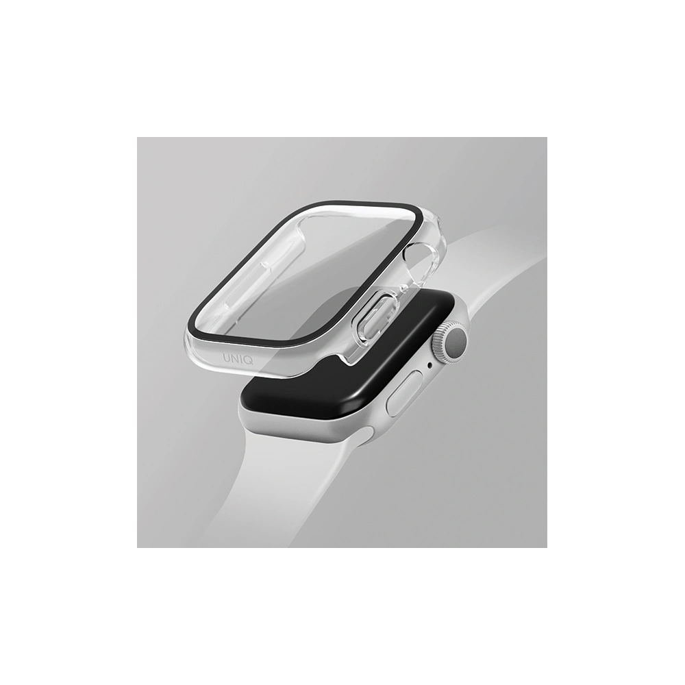 Etui UNIQ Nautic Apple Watch 4/5/6/7/SE/8/9 40/41mm przezroczysty/dove clear