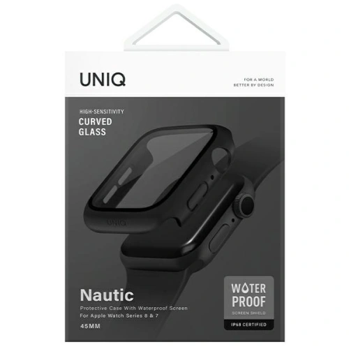 Kup Etui UNIQ Nautic Apple Watch 4/5/6/7/8/9/SE 44/45mm negru/black - UNIQ903 - {ean13} - Sklep Home Screen