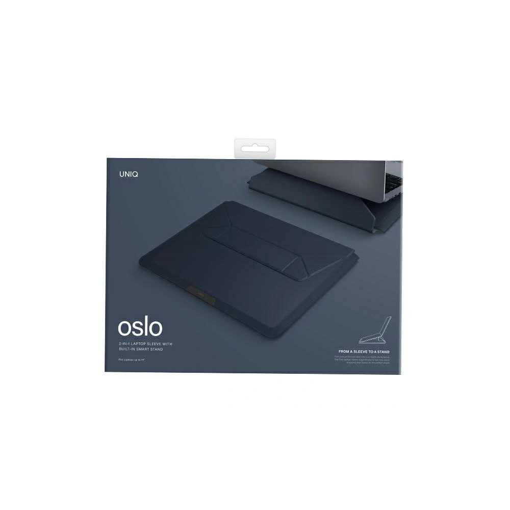 Etui UNIQ Oslo laptop Sleeve 14 cali granatowy/navy