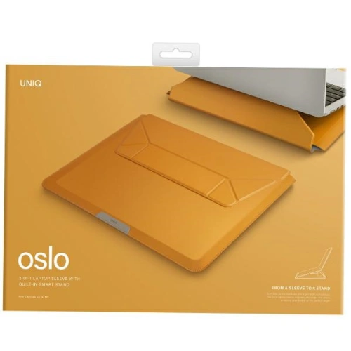 Kup Etui UNIQ Oslo na laptop 14 palců hořčicové/mustardové - UNIQ906 - {ean13} - Sklep Home Screen