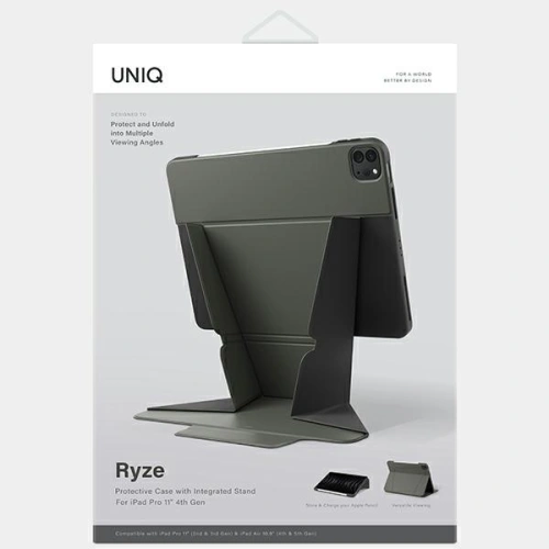 Kup Etui UNIQRyze Apple iPad Air 10.9 2020/2022 (4. és 5. generáció) / iPad Pro 11 2021/2022 (3. és 4. generáció) / iPad Air 11 2024 (6. generáció) zöld/green - UNIQ911 - {ean13} - Sklep Home Screen