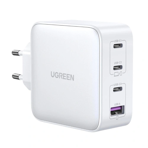Kup GaN UGREEN CD226 3xUSB-C/USB-A 100W PPS încărcător de rețea alb - UGR1667 - {ean13} - Sklep Home Screen