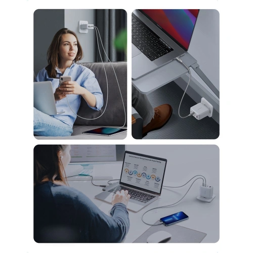 Kup GaN UGREEN CD226 3xUSB-C/USB-A 100W PPS încărcător de rețea alb - UGR1667 - {ean13} - Sklep Home Screen
