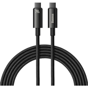 Kabel Baseus Tungsten Gold USB-C/USB-C 240W 3m (czarny)