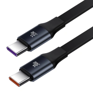 Autós töltő Baseus Enjoyment 33W + USB-C kábelek (fekete)