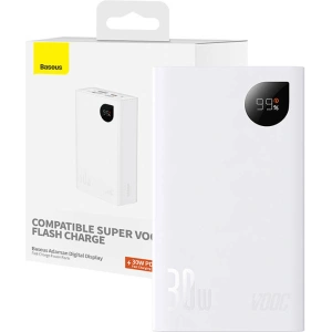 Powerbank Baseus Adaman 2, 20000mAh, 30W (biały)