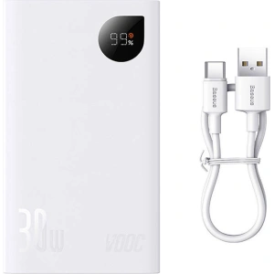 Powerbank Baseus Adaman 2, 20000mAh, 30W (biały)