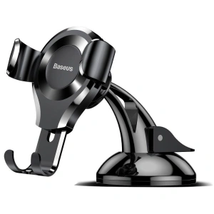 Buy Baseus Osculum Dashboard Gravity Car Mount Black - BSU101BLK - {ean13} - Home Screen Store Europe