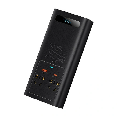 Buy Baseus Power Inventer 300W, 24V, CN/EU (black) - BSU4471 - {ean13} - Home Screen Store Europe
