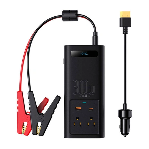 Kup Autós inverter Baseus 300W, 24V, CN/EU (fekete) - BSU4471 - {ean13} - Sklep Home Screen