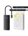 Adapter HUB Baseus OS Lite 6-Port USB-C/HDMI - USB3.0x2 - PD - SD/TF (fekete)