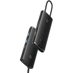 Kup Baseus Adapter HUB OS Lite 6-Port USB-C/HDMI - USB3.0x2 - PD - SD/TF (schwarz) - BSU4473 - {ean13} - Sklep Home Screen