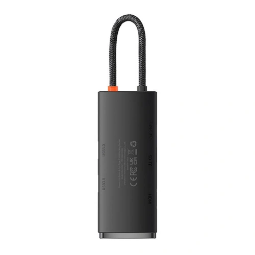Kup Adapter HUB Baseus OS Lite 6-Port USB-C/HDMI - USB3.0x2 - PD - SD/TF (fekete) - BSU4473 - {ean13} - Sklep Home Screen