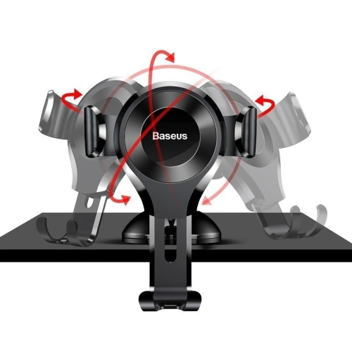 Buy Baseus Osculum Dashboard Gravity Car Mount Black - BSU101BLK - {ean13} - Home Screen Store Europe